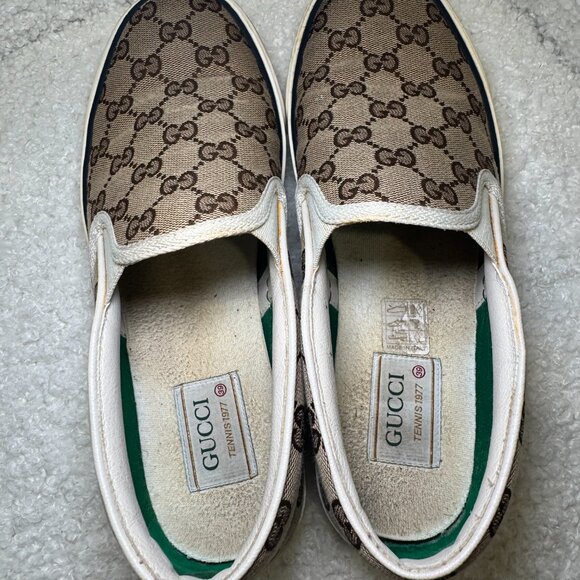 Women's Gucci Tennis 1977 slip-on sneaker size US 9 EU 39 - Picture 5 of 8